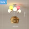 Kids Balloon Sputnik Wooden Chandelier Light 11