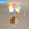 Kids Balloon Sputnik Wooden Chandelier Light 12