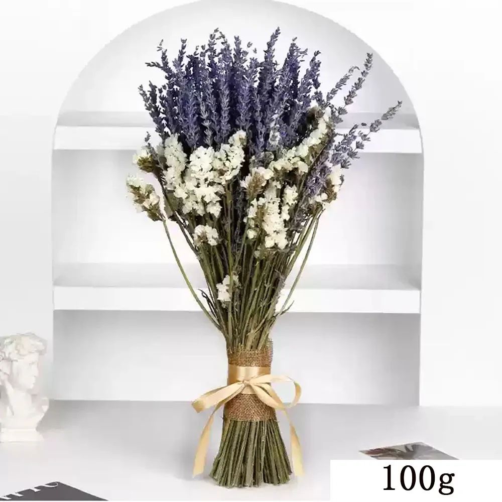 Lavender Gypsophila Dried Flower Bouquet 8
