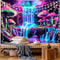 Psychedelic Forest Waterfall Tapestry Wall Decor 1