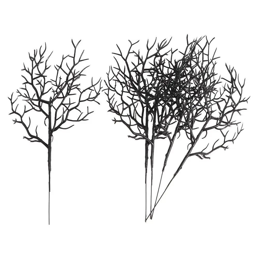 Black Halloween Artificial Dead Branch Decor Set 1