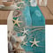 Beach Starfish Shell Linen Table Runner Ocean Style Decor 0