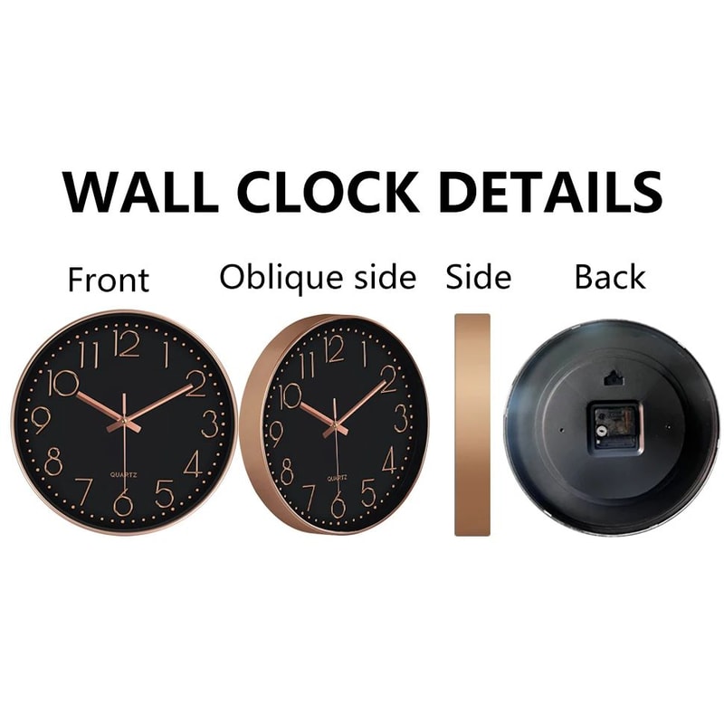 Minimalist 3D Silent Quartz Wall Clock 8