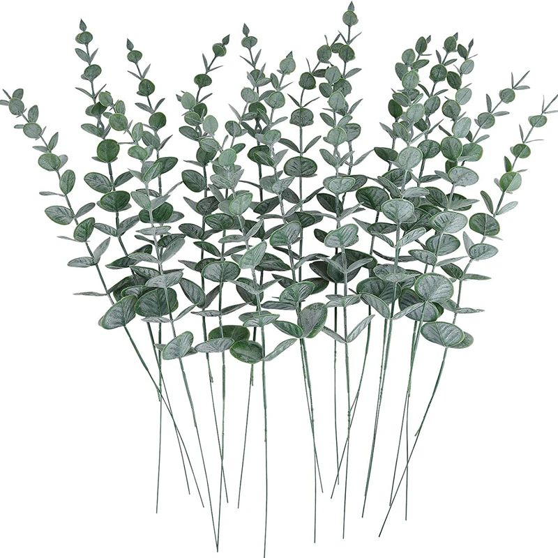 Artificial Eucalyptus Leaves Bulk Decor Set 15
