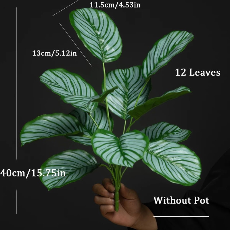 Artificial Monstera Palm Plant Decor 6