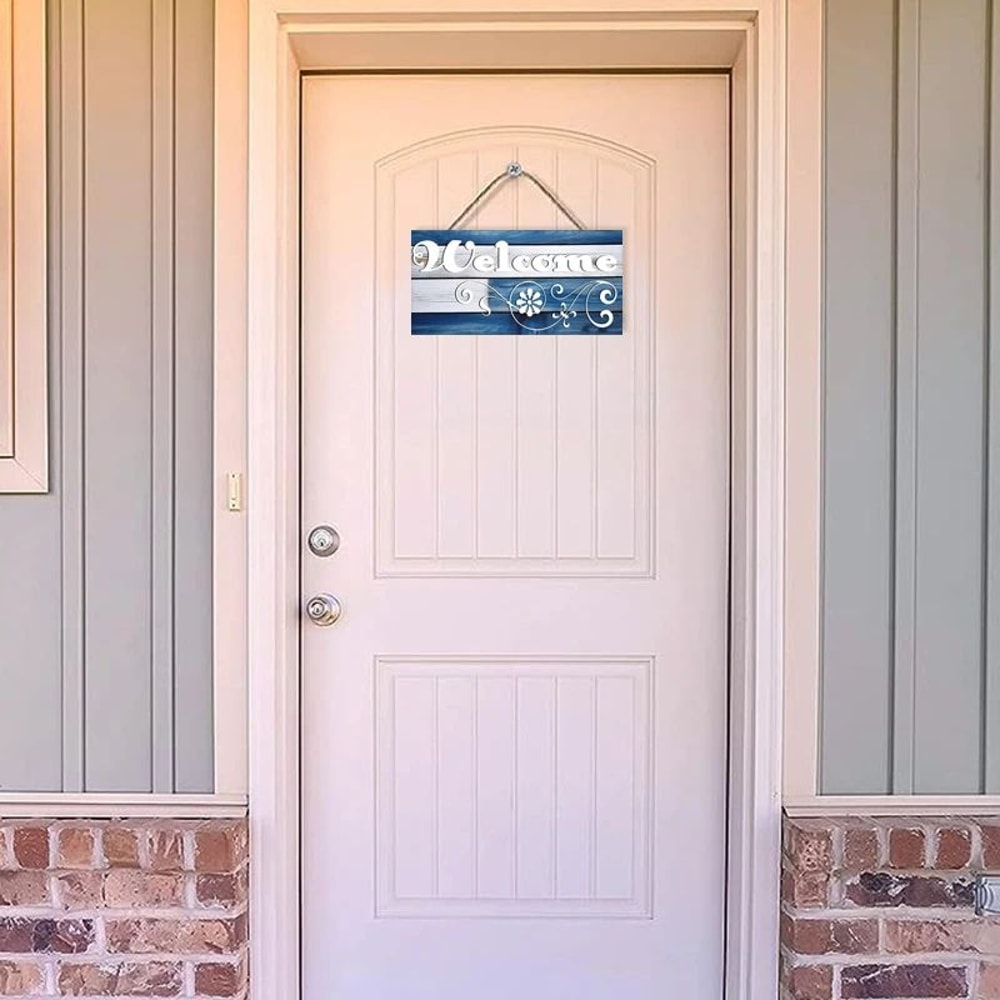 Rustic Wooden Welcome Wall Hanging Sign 2
