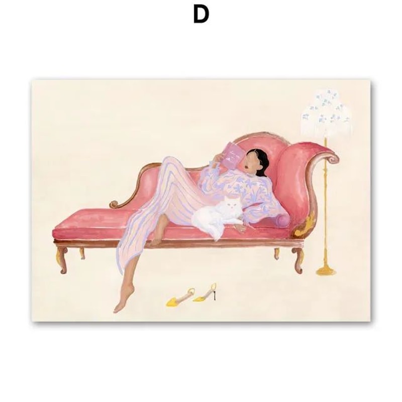 Abstract Crocodile Fish Canvas Wall Art 7