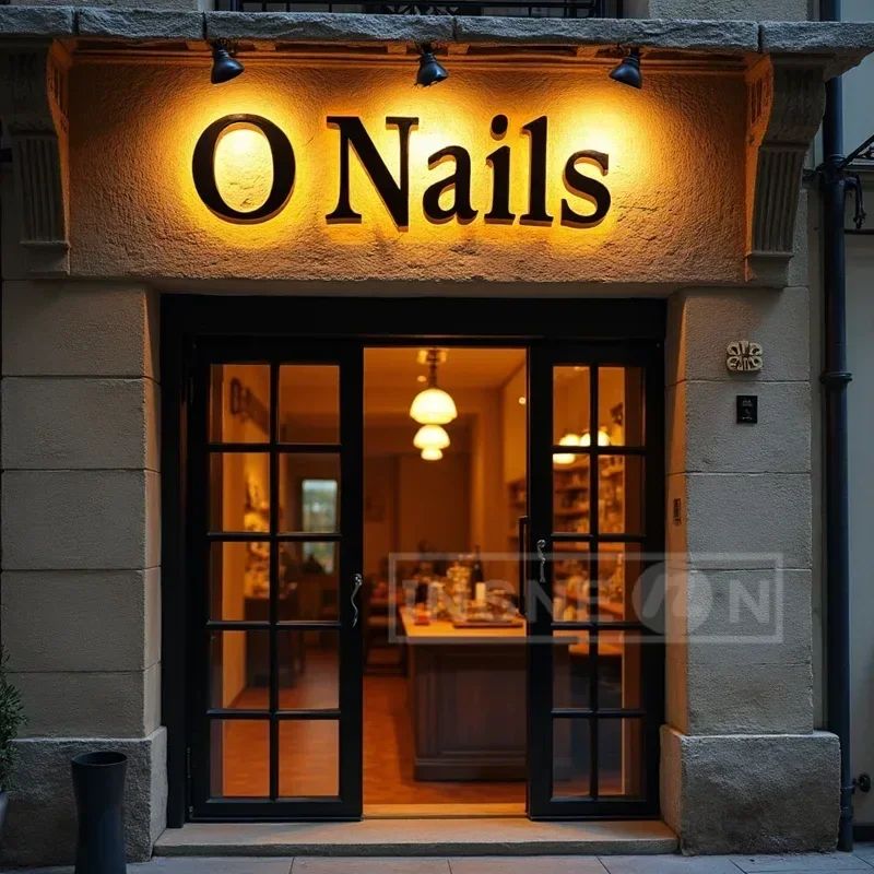 Custom LED Backlit Metal Business Sign 1