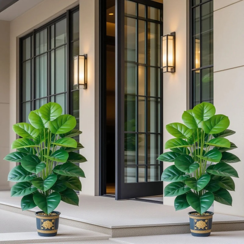 Large Artificial Pothos Plant With Realistic Leaves For Home And Office Decor 6