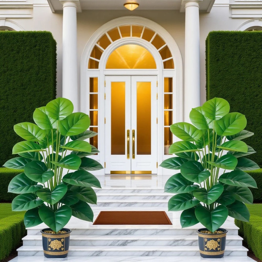 Large Artificial Pothos Plant With Realistic Leaves For Home And Office Decor 8