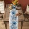 Ocean Coral Linen Table Runner For Summer Dining Decor 1