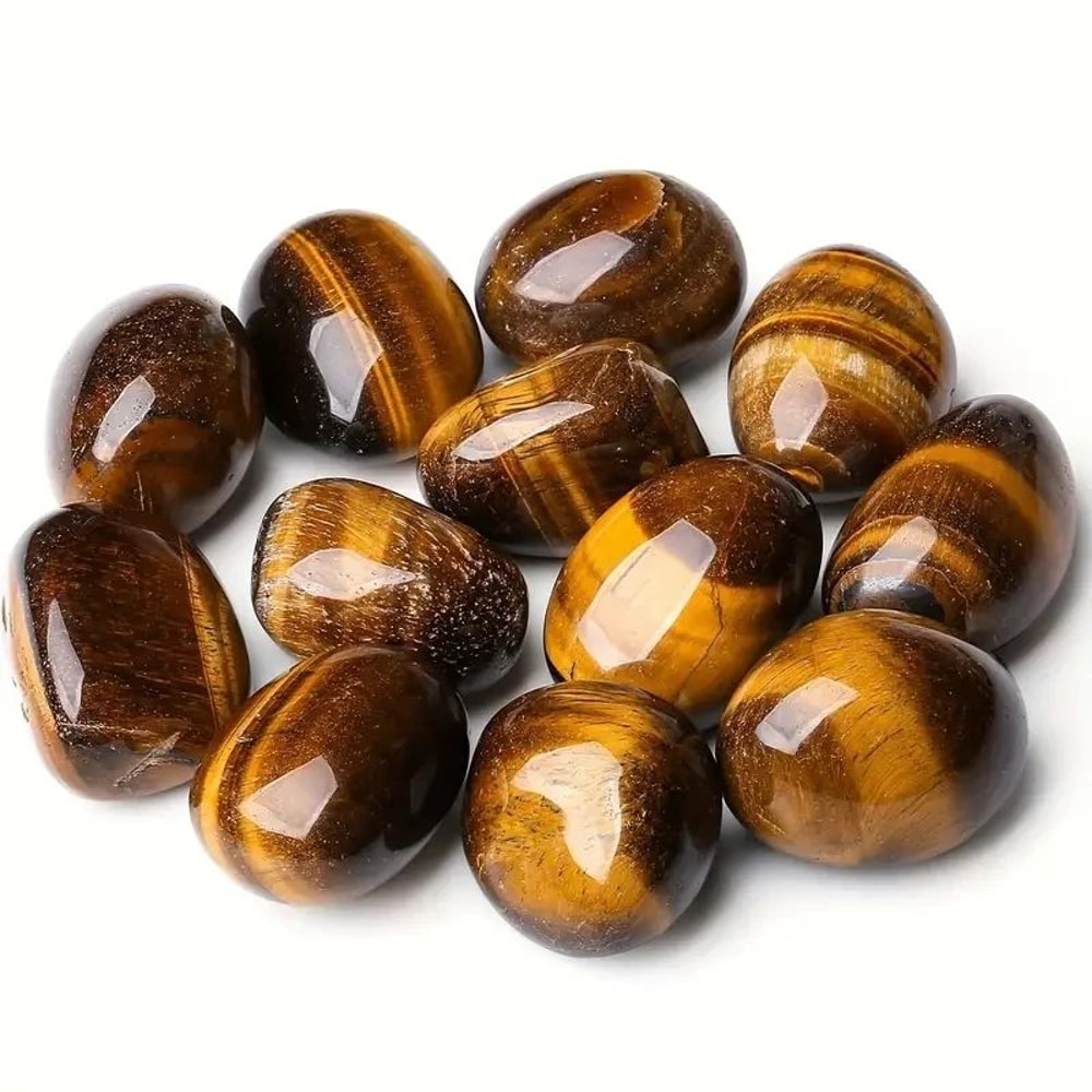 Tiger Eye Tumbled Crystal Polished Stones Decor 1