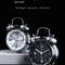 Twin Bell Alarm Clock With Night Light Loud Metal Desk Clock 6