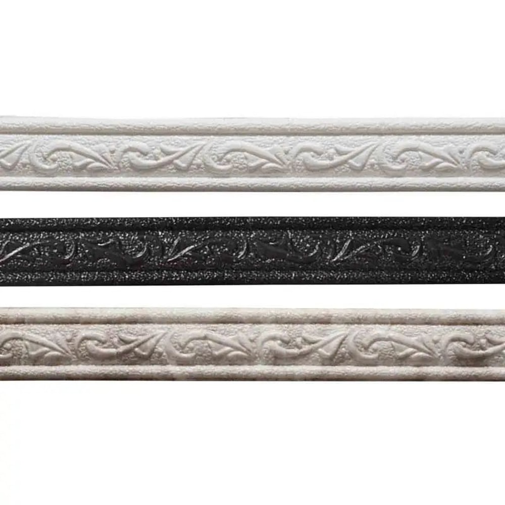 3D Self Adhesive Foam Wall Trim Waterproof Edge Molding 0