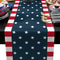 Independence Day Linen Table Runner Patriotic Dining Decor 0