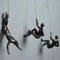 Rock Climbing Man Resin Wall Sculpture Athlete Decor 1
