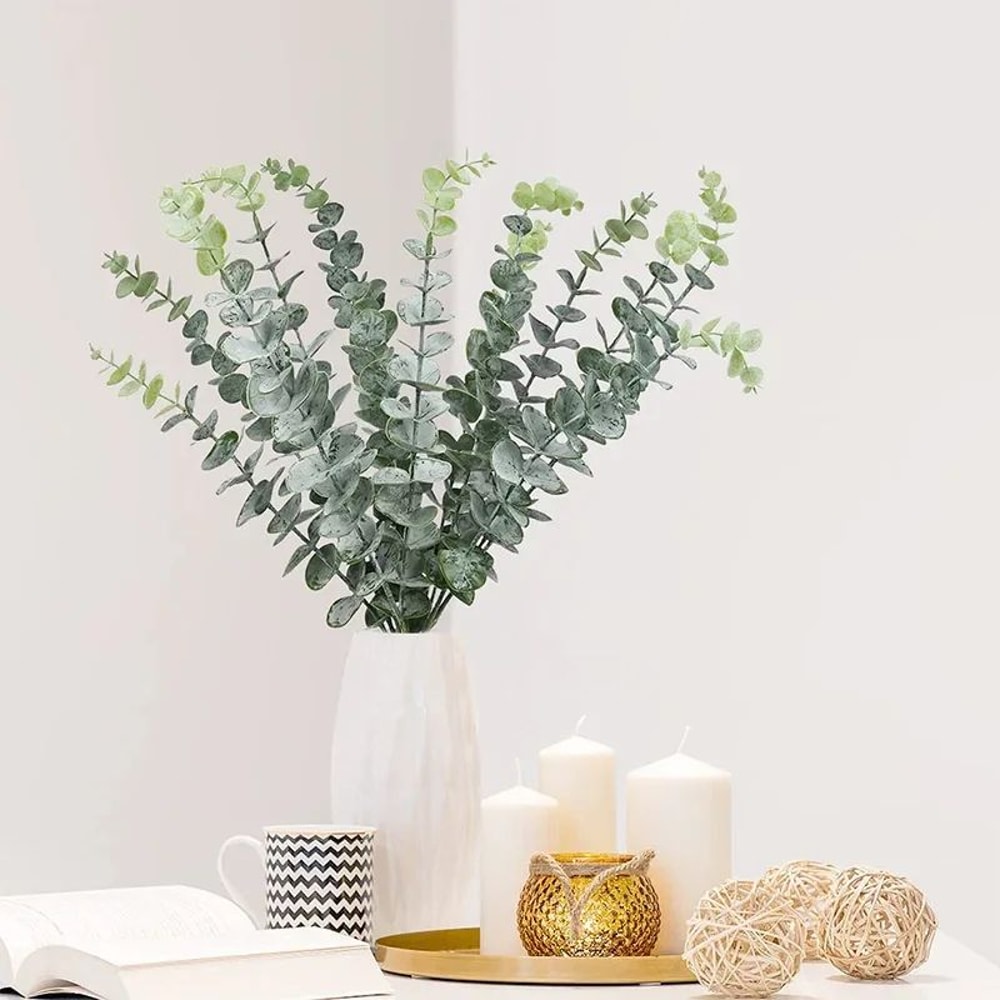 Artificial Eucalyptus Stems Greenery For DIY Decor 12