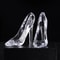 Crystal Glass Slipper Figurine Cinderella Shoe Decor 0