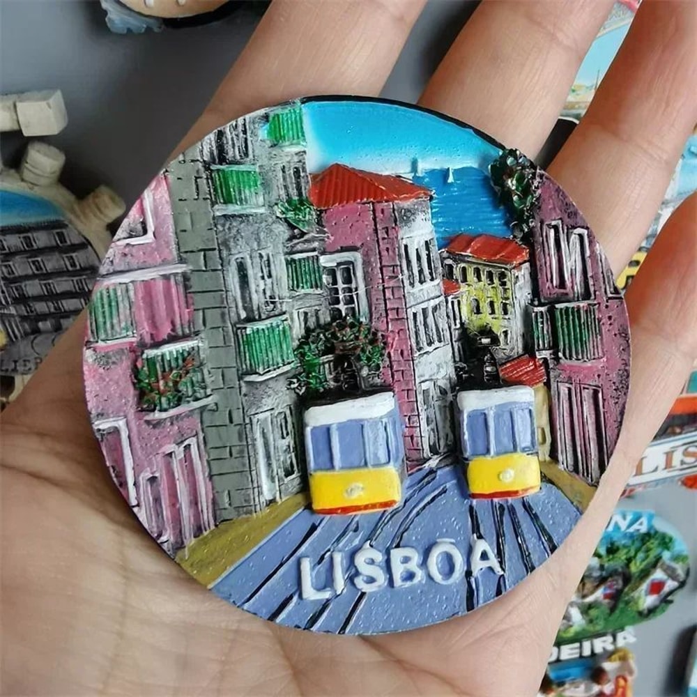 Portugal Souvenir Fridge Magnet Resin Travel Collection 4