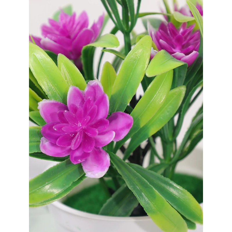 Colorful Artificial Potted Flower Bonsai Decor 9