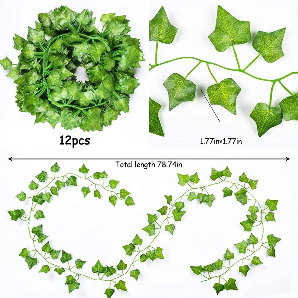 Artificial Ivy Leaf Garland Vine Decor 8