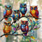 Colorful Owl Pendant Light Decor 0