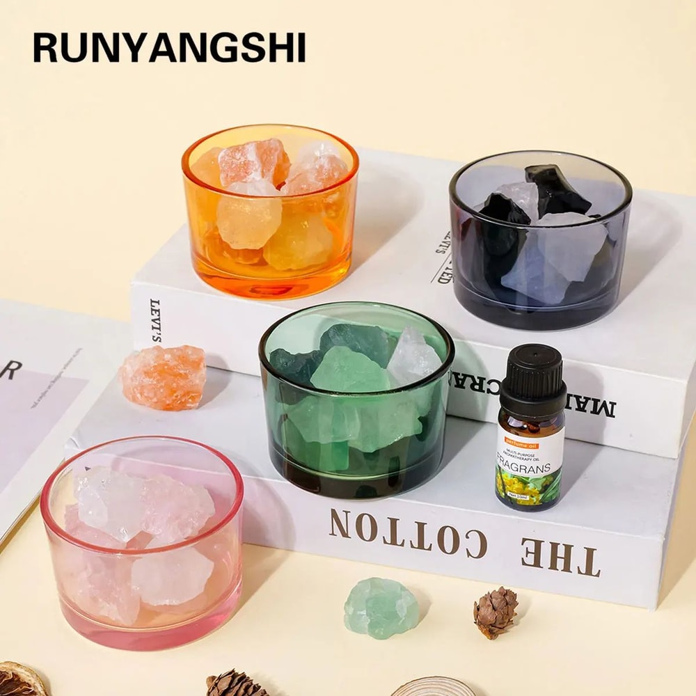 Natural Rose Quartz Crystal Aromatherapy Lamp 1