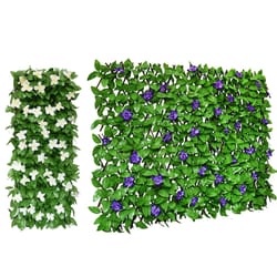 expandable artificial ivy privacy fence screen