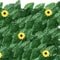 Artificial Ivy Fence With Sunflower Privacy Screen 7