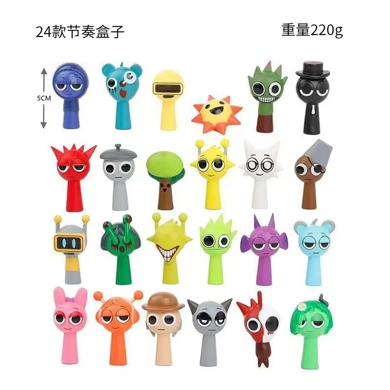 Sprunki Cartoon PVC Figure Set 24pcs 6