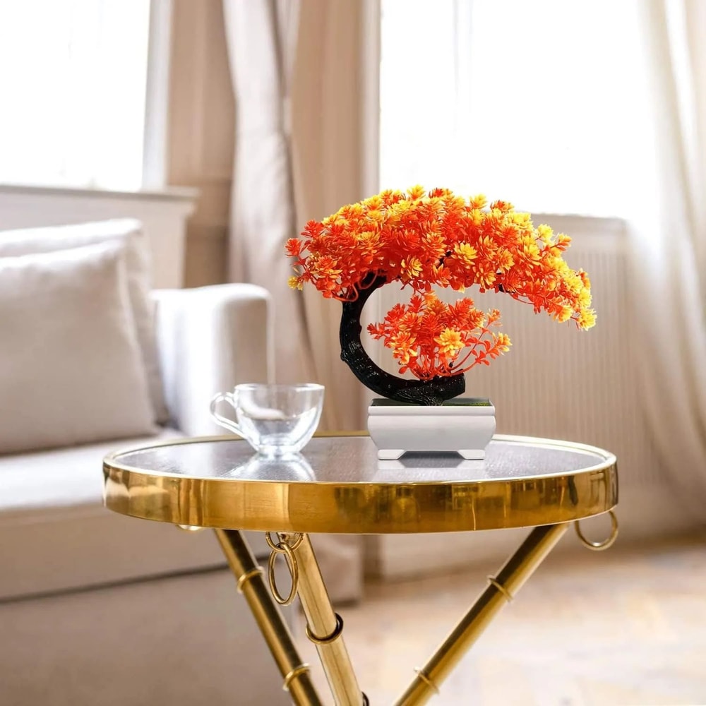 Green Artificial Bonsai Plant Table Decor 5