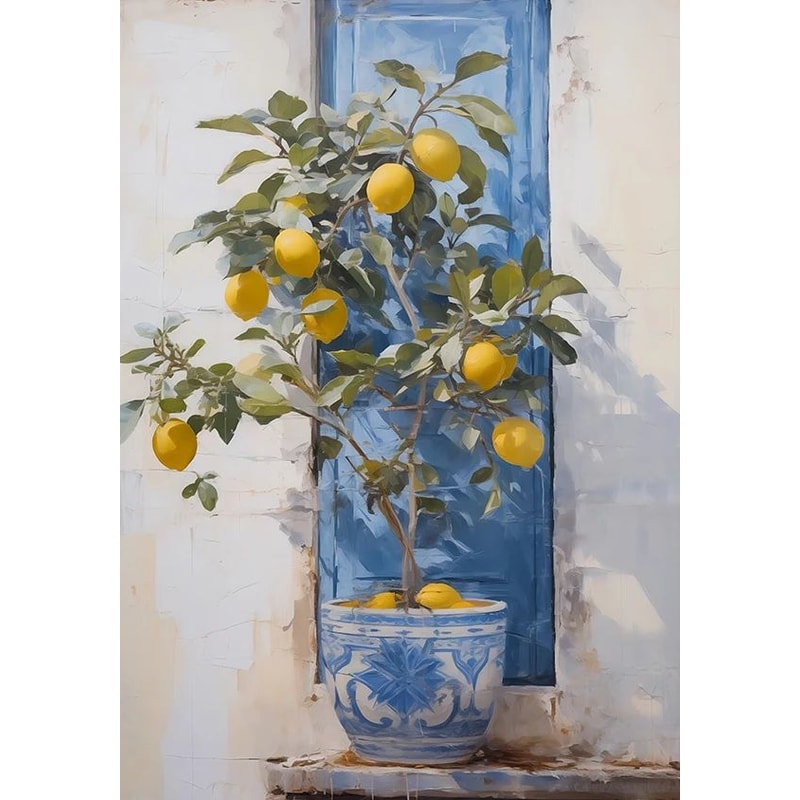 Retro Lemon Canvas Wall Art Decor 18