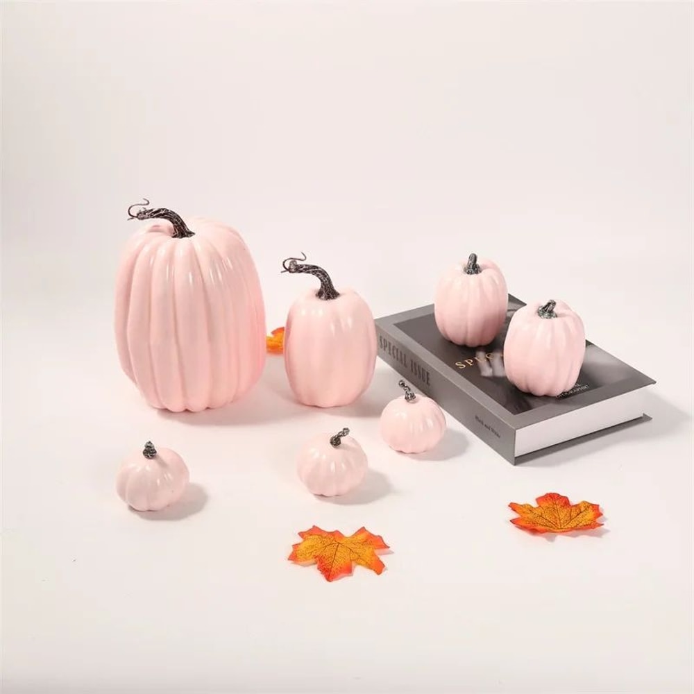 Artificial Pumpkin Set 7pcs Fall Decor 6