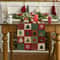 Christmas Plaid Snowflake Table Runner Decor 1