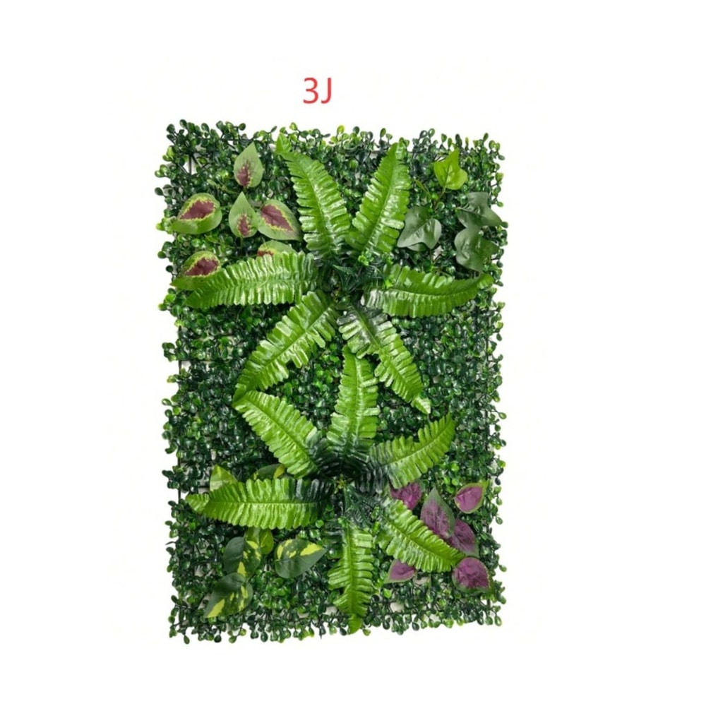 Artificial Grass Wall Panel Flower Privacy Decor 12