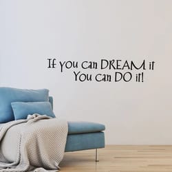 inspirational dream quote wall sticker