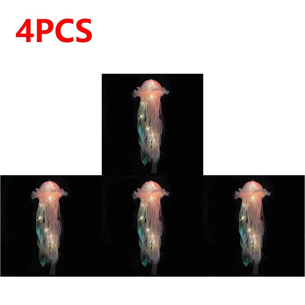 DIY Jellyfish Hanging LED Ceiling Lamp 16