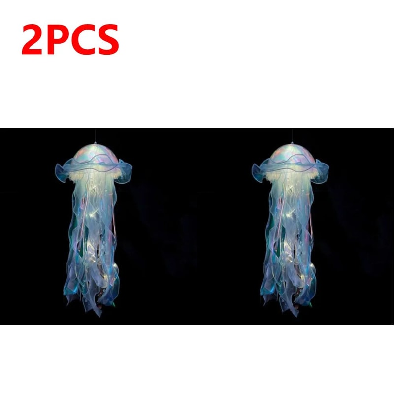 DIY Jellyfish Hanging LED Ceiling Lamp 4