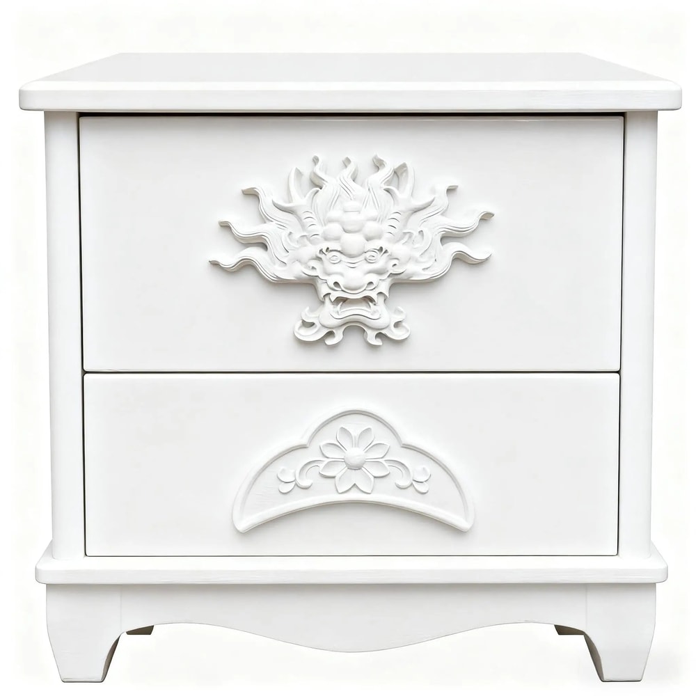 Carved Wood Furniture Applique Decor 2