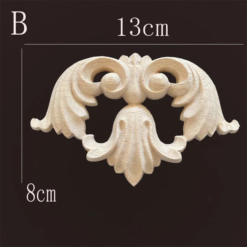 Carved Wood Furniture Applique Decor 10
