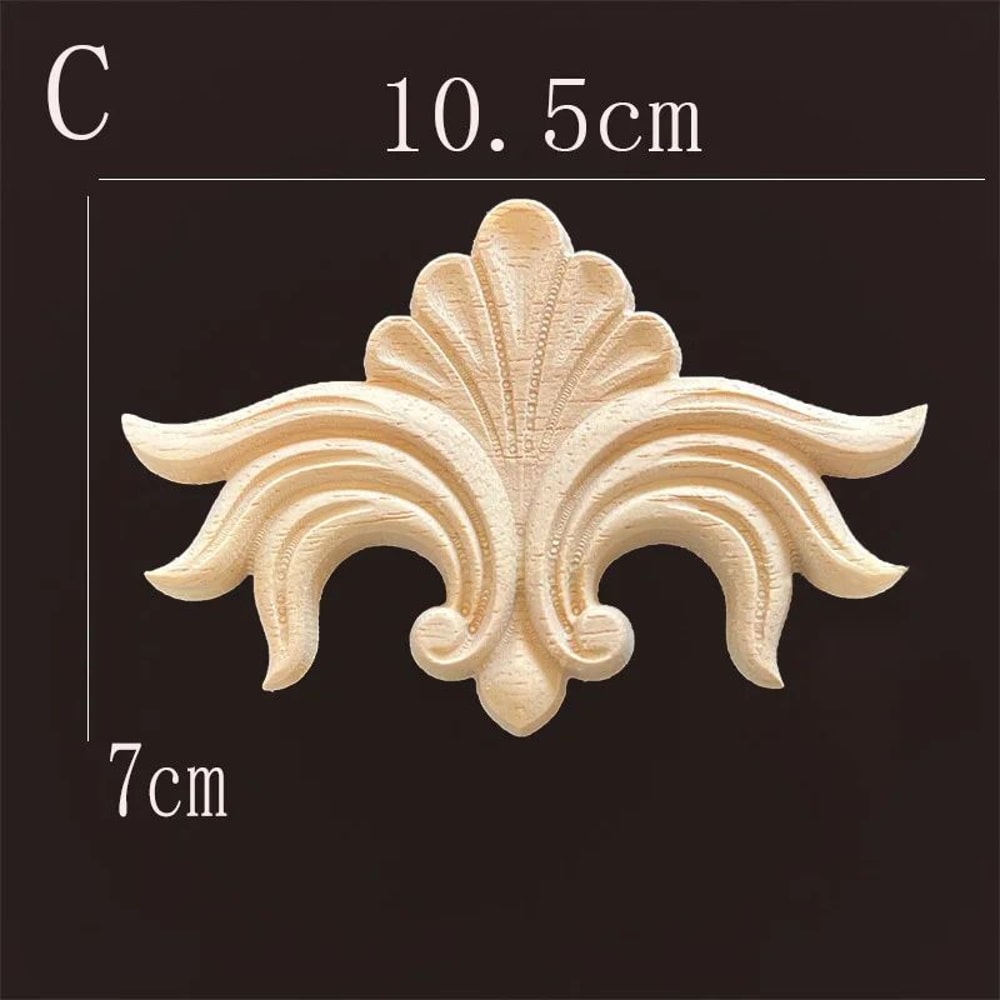 Carved Wood Furniture Applique Decor 11