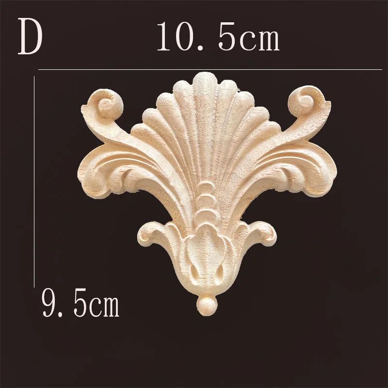 Carved Wood Furniture Applique Decor 12