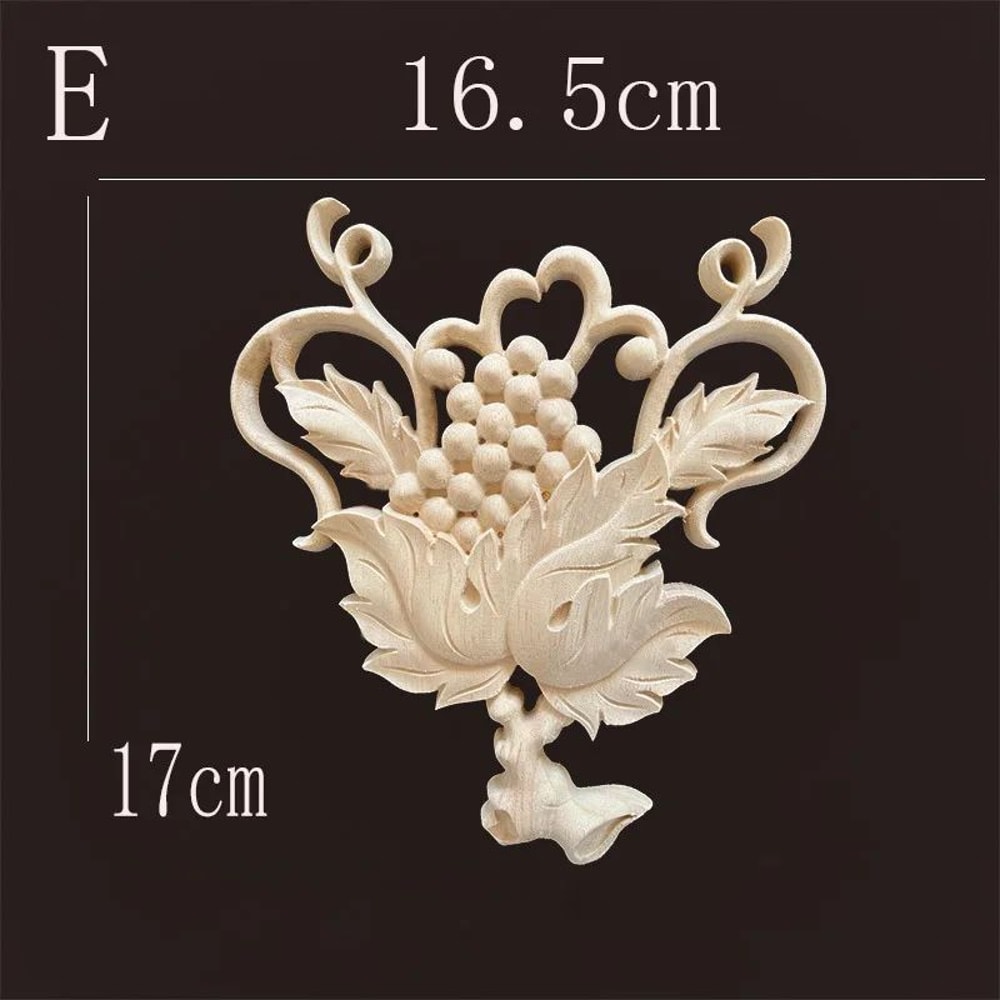 Carved Wood Furniture Applique Decor 13