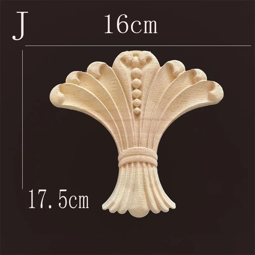 Carved Wood Furniture Applique Decor 19