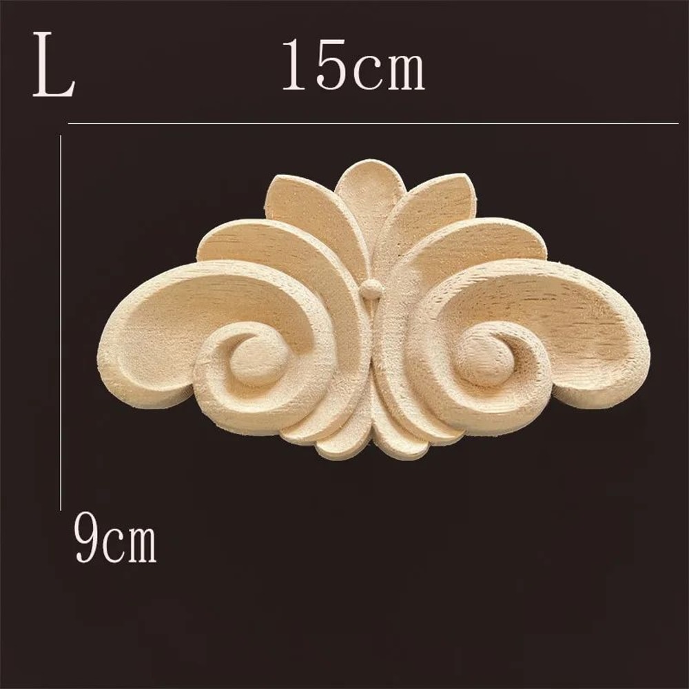 Carved Wood Furniture Applique Decor 22
