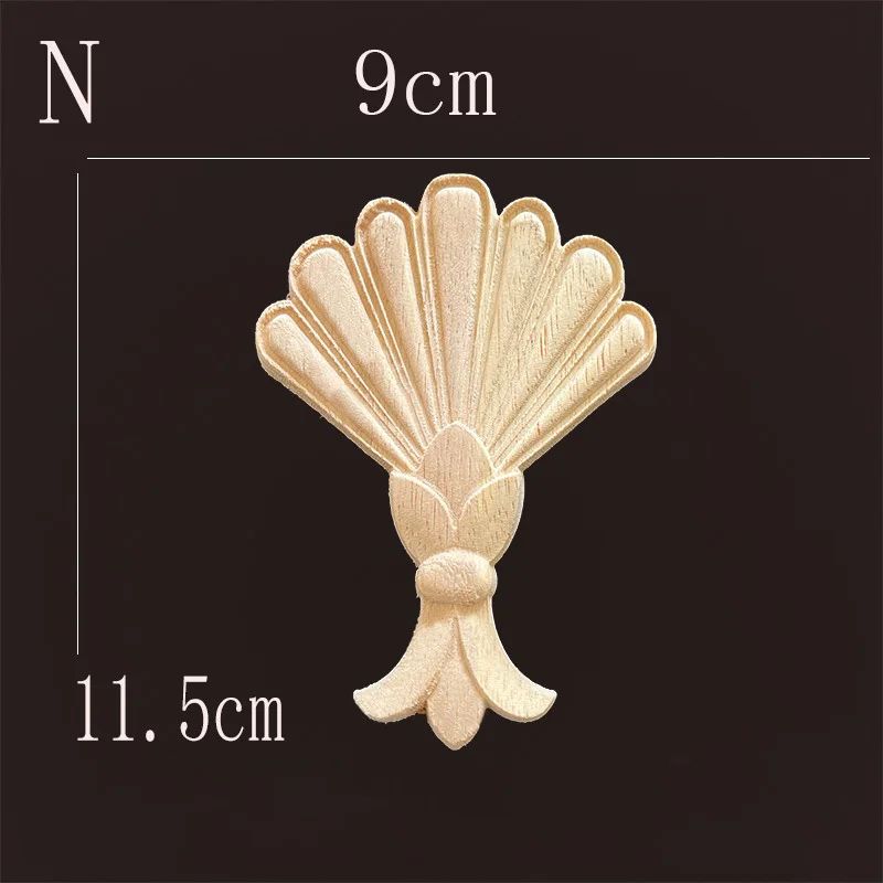 Carved Wood Furniture Applique Decor 24