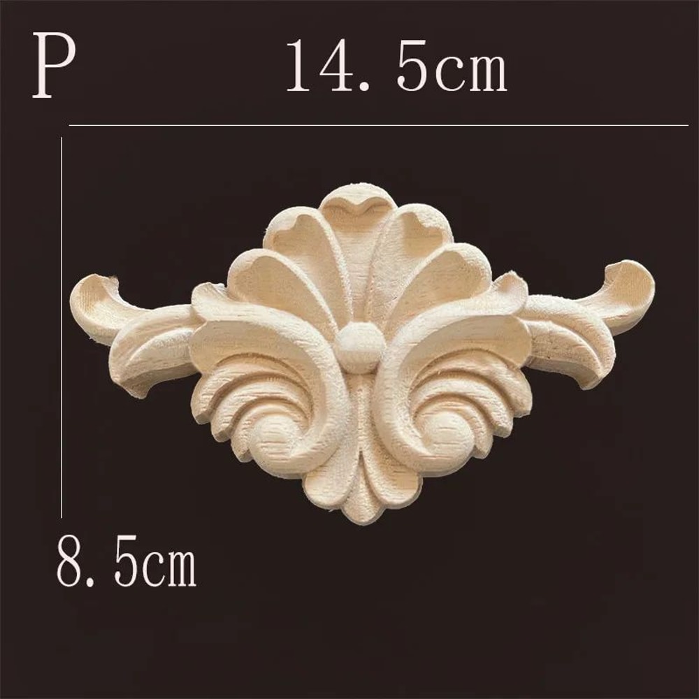 Carved Wood Furniture Applique Decor 26