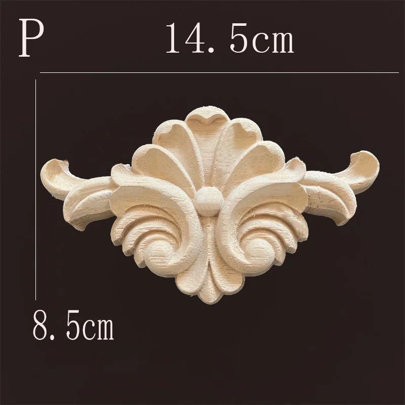 Carved Wood Furniture Applique Decor 26