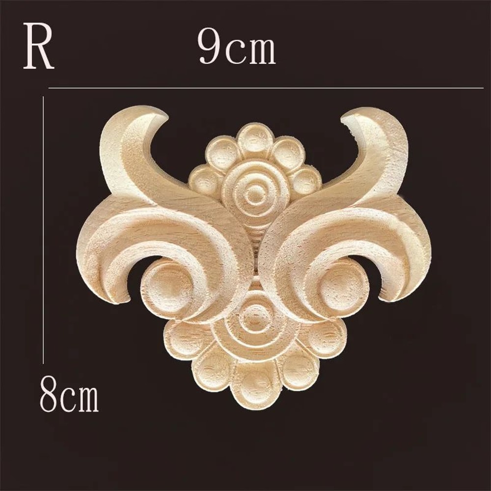 Carved Wood Furniture Applique Decor 28
