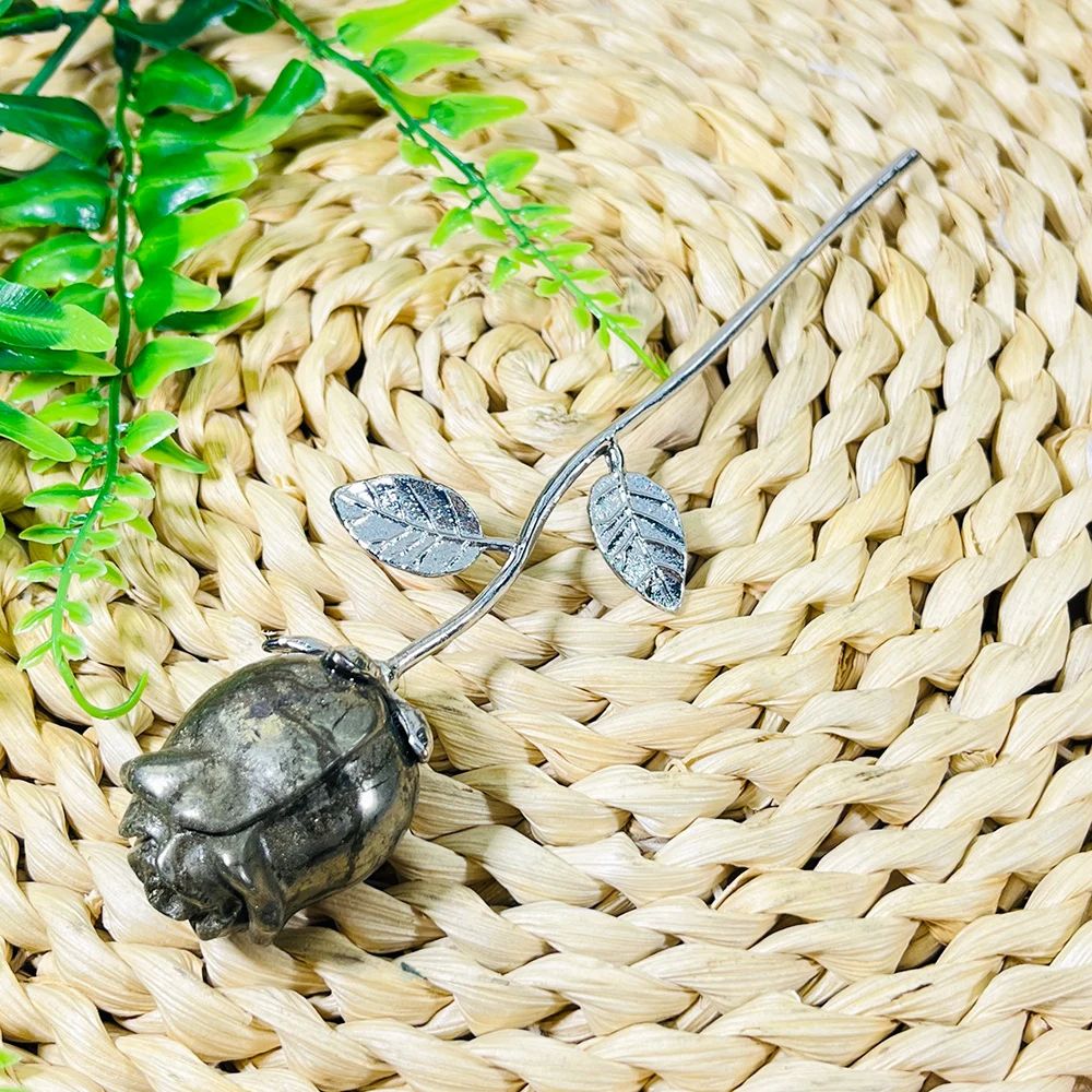 Crystal Rose Quartz Flower Ornament 17